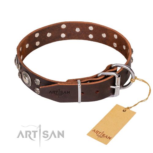 Collier solide et lgant pour chien