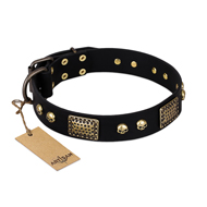 "Biker Style" Lederhalsband mit Design FDT Artisan