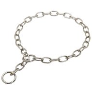 Exklusives Fur Saver Hundehalsband Verchromt