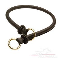 Choke Collar from Round Leather | Collar for Dog Trainings