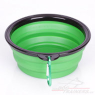 Collapsible Dog Bowl with a Hook