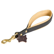 Stitched Leather Short Leash